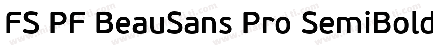 FS PF BeauSans Pro SemiBold字体转换